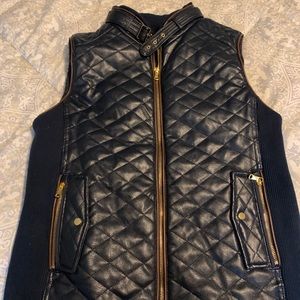 Fate faux leather vest
